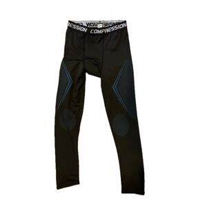 Black Compression Pants Activewear Mens Small